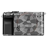 カメラ 保護レザーフィルム カメラ本体 保護フィルム ソニー Sony A7C II A7C R カメラ 用 3M材料 ライトグレー•ジオメトリック
