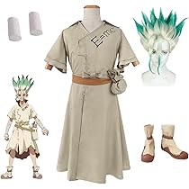 Dr.STONE 石神 千空 コスプレ衣装フルセット Amazon.co.jp: 石神千空 コスプレ衣装セット ウィッグ 靴追加可