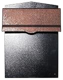 Qualarc LIB-AC-LM6-46 Liberty Rear Access Locking Mailbox with 4 to 6 Chute & Antique Copper Letter 