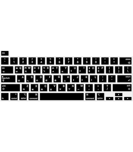 Amazon.co.jp: MMDW 超薄型シリコン韓国語キーボードカバースキン