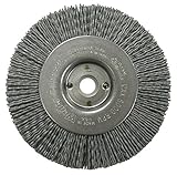 Weiler 31124 Narrow Face Nylox Wheel, 4', 0.40/120SC Crimped Fill, 1/2'-3/8' Arbor Hole (Pack of 2) 