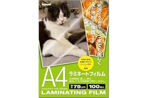 ナカバヤシ ラミネートフィルム 75µm A4 100枚 Z0957
