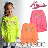 (エマーブル) AIMABLE 蛍光色ペプラムチュニック 100 レモン