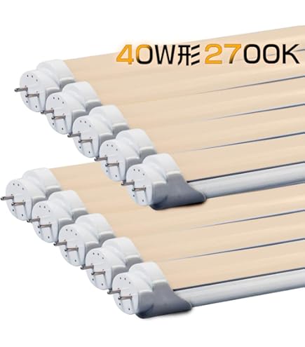 Amazon | LED蛍光灯 20W形 直管 蛍光灯 20形 led 9W 58cm 電球色