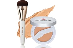 【カバーメイク スターターセット】マーシュフィールド SCクリームファンデS（レフィル・ケース）＆スリーウェイファンデブラシ (33)