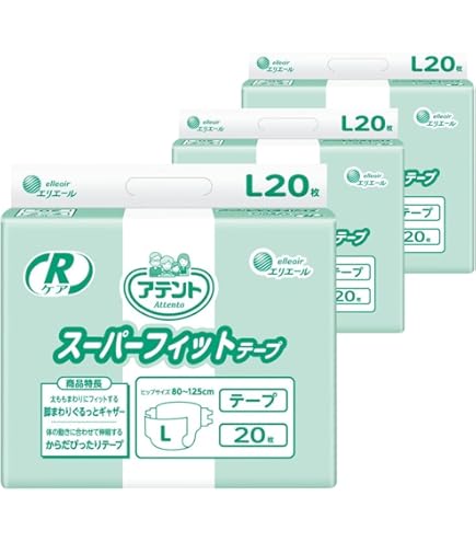 Amazon | 大王製紙 アテント テープ止めタイプ Mサイズ 20枚 (4パック