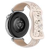 [SumNeol] 18mm バンド Huawei Watch GT6 41mm/GT5 Pro 42mm/GT5 41mm/GT4 41 mm/Huawei Watch 5 42mm 対応 交換ベルト シリコン素材 バックル付き 替えベルト通気性 軽量 調整可能 ファーウェイ スマートウォッチ GT6 41 mm/GT 5 Pro 42 mm/5 42 mm 用 (スターライト/ミルクティー)