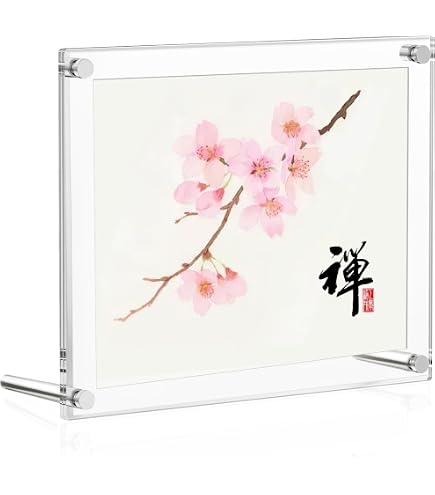 Amazon.co.jp: 色紙額縁 写真立て 272x242mm UVカット スタンド 壁掛け
