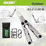 Elecguru Jakemy PJ1010 10 in 1一体化 多機能ペンチ 屋外多機能プライヤー マルチツール キャンプ/アウトア/登山/防災 万能工具 折り畳み 便利ツール ケース付