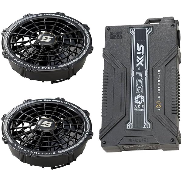 シンメン S-AIR ULTIMATE 15Vバッテリーファン2セット シンメン S-AIR