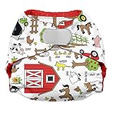 Imagine Baby Products Newborn Stay Dry All-in-One Hook and Loop Diaper, Barnyard Jam by Imagine Baby
