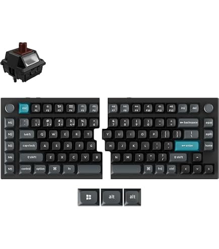 Amazon.co.jp: Keychron Q11 Split Keyboard 75% Layout Wired