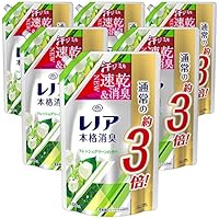 レノア 本格消臭 柔軟剤 フレッシュグリーン 詰め替え 約3倍(1320mL)&times;6袋