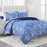 Amy Sia Arcadia Quilt Set, Full/Queen, Indigo [並行輸入品]