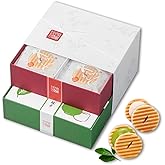 鼓月 姫千寿せんべい 二段箱（シュガークリーム,有機抹茶 各12枚入） /和菓子 京都 内祝い お返し お祝い 入学祝い 卒業 お供え 異動