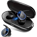 PZX Bluetooth イヤホン 自動ペアリング Bluetooth5.0 完全ワイヤレス イヤホン 両耳 IPX6防水 マイク付き