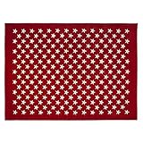 Lorena Canals Estrellitas Acrylic Rug (Red) by Lorena Canals