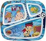 Zak! Designs Three-Section Plate - Jake and The Neverland Pirates by Zak! Designs [並行輸入品]