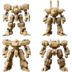 フロントミッション ストラクチャーアーツ 1/72 スケール プラスティック モデルキット シリーズ Vol.1 BOX商品 1BOX=4個入り 全4種 【早期購入BOX特典 武器パーツ ツィーゲライフル付き】