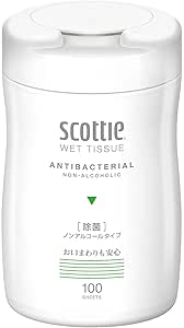 スコッティ ウェットティシュー 除菌 ノンアルコールタイプ 本体 100枚