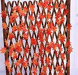 CCTZ人工植物 紅葉 エミュレーション葉 緑色植物 藤 もみじ 造花(12本)