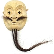 木彫り お面 ひょっとこ 笑い面 楽天市場】楠面 ひょっとこ面 木彫り お面 壁掛け用 [Ryusho