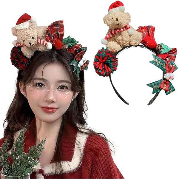 クリスマスカチューシャ カチューシャ クリスマス ダイソー サンタ 超巨大 カチューシャ