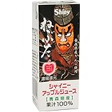 青森県りんごジュース シャイニーアップルジュース ねぶたスリムパック 200ml×24個