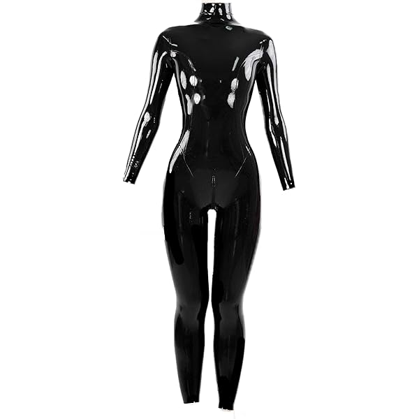 【L】ラテックス ラバースーツ 全身タイツ ゼンタイ コスプレ 黒 全身タイツ ラテックス 黒 女性用 2XLサイズ ゼンタイ コスプレ