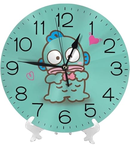 Amazon.co.jp: ハンギョドン 掛け時計 木製壁掛け時計 静音 連続秒針