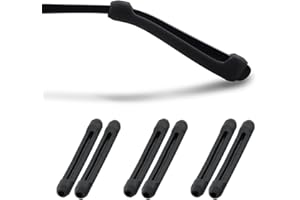 SunBroy めがね固定 メガネ固定 ロック メガ 耳が痛くない 滑り止め すり落ち防止 耳 メガネ アクセサリー サングラス ふわふわ 男女兼用 スポーツ用 (ブラック(3ペア))