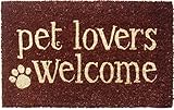 Entryways Pet Lovers Welcome Non-Slip Coir Doormat　ドア　マット