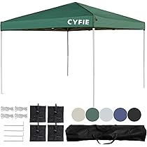 CYFIEタープテント3mx3m ワンタッチ 3階段高さ調節収納袋付き ブルー Amazon | CYFIE タープテント 3mx3m ワンタッチ 大型 日除け 高
