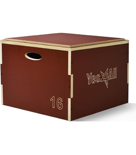 Amazon | Yes4All 積み重ね可能な木製プライオボックス プライオ