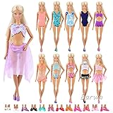  バービー用水着 バービー人形用 夏 バービーガール用ビギに 手作り 着せ替え 10セット EU CE-EN71認証　