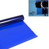 Meking ジェルカラーフィルター 40cmx50cm 半透明カラーフィルター カラーオーバーレイ 色補正 写真撮影 スタジオストロボ/フラッシュ/LEDライト/ヘッドライトなどに対応 ブルー