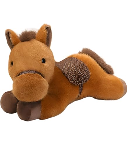 Amazon.co.jp: 2026年 馬 ぬいぐるみ 立ち姿/うつ伏せ姿 かわいい
