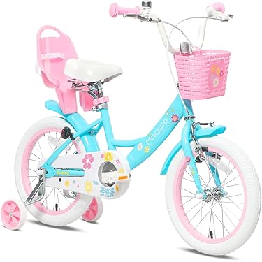 WGM子ども用ロードバイク 子供用自転車 12/14/16/18インチ 可愛い 女の子 幼児用自転車 組み立て簡単 2歳 — 8歳