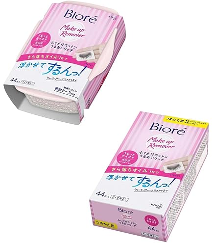 Amazon | Bioré ビオレ メイク落とし ふくだけコットン 本体 46枚入