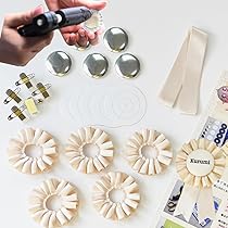 Amazon.co.jp: ロゼット リボン キット 5個セット【DIY 手作り