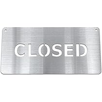 ステンレス製サインボード 約1.8m Amazon | koyama market 全4種類 日本製 ステンレスヘアライン OPEN