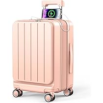 Amazon | [BARGOHOY] スーツケース 拡張機能付き 機内持ち込み