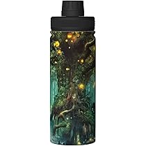 Amazon | 森 ファンタジー 水筒 真空断熱 保温 保冷 スポーツボトル