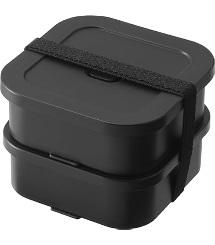 Amazon｜宮本産業 弁当箱 ワイドランチ ボーダー メタネイビー