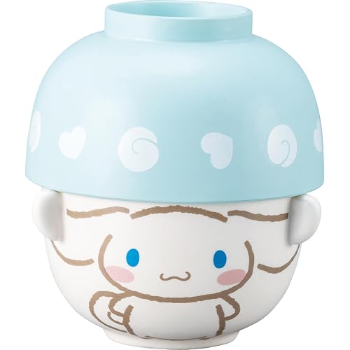 Sanrio Sanrio SAN4213-2 Cinnamon Soup Bowl and Rice Bowl Dinnerware Set, Mini Cinnamon Roll, Miscellaneous Goods, Sanrio Good