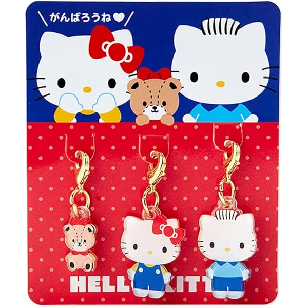 日焼けキティ マスコットチャーム2体セット♥