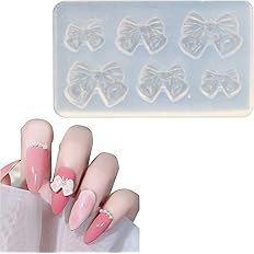 Amazon Doyeemei ネイル アート Diy ツール 蝶結び シリコンモールド Uvレジンネイル用 ネイル 自作 3d パーツ 手作り デコレーション ネイルアクセサリー シリコーン型 透明色透明色 Doyeemei ネイルアートツール 通販