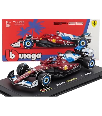 Amazon | ブラーゴ 1/43 フェラーリ F1 SF-25 ＃16 シャルル