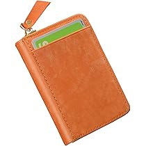 財布 メンズ 2つ折り コンパクト プエブロレザー 本革 柿色 Amazon | [Kawaoto] 財布 メンズ 2つ折り プエブロレザー 本革