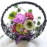 和風プリザーブドフラワー「結華」パープル